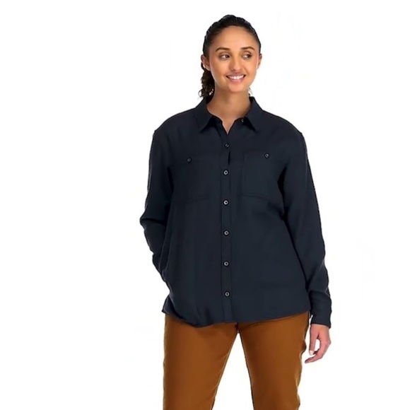 Outdoor Research Tops - Outdoor Research Feedback Flannel Women's Shirt Blue Medium